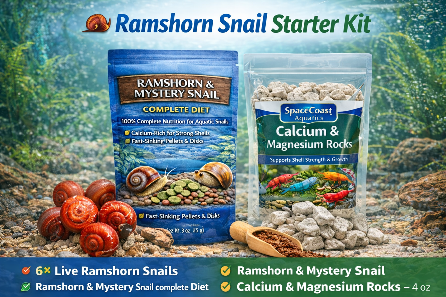 ๐ Ramshorn Snail Starter Kit
