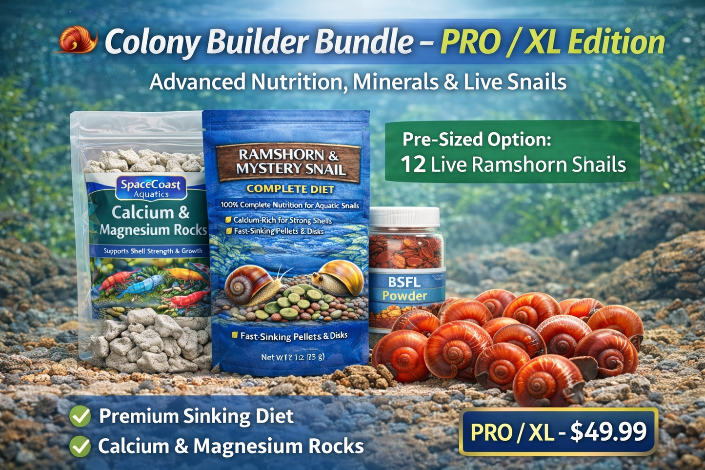 🐌 Colony Builder Bundle XL – 12 Snails